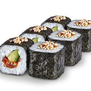 Ролл с угрем и огурцом