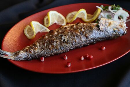 Сибас на мангале