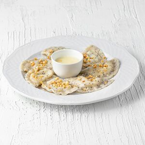 Вареники с творогом и маком