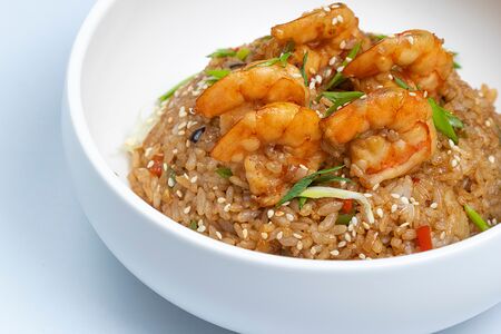 Тяхан с креветками