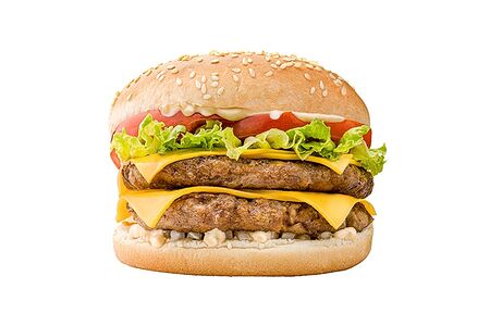 Чикен бургер с двойной котлетой