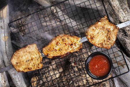 Шашлык из cвинoй спинки