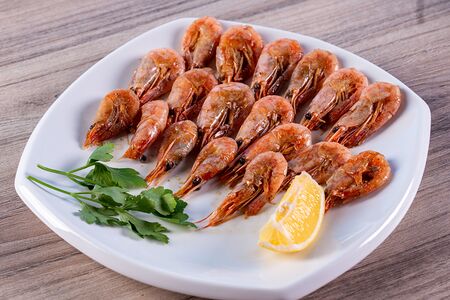 Креветки жареные