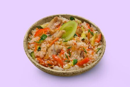 Тяхан с цыпленком