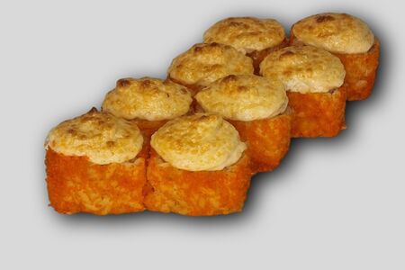 Запеченный с креветкой