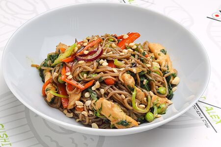 Соба терияки с курицей