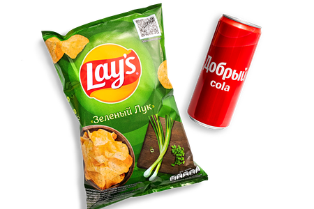 Чипсы с колой