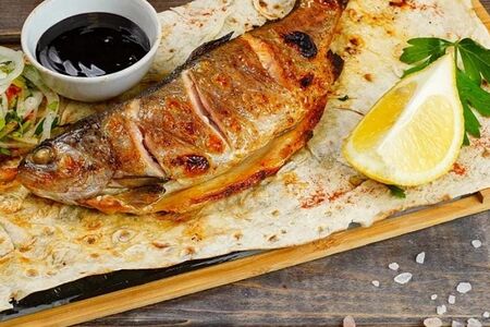 Форель на углях