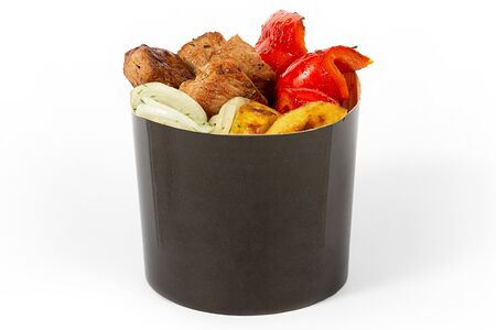 Свинина с картофелем и сладким перцем