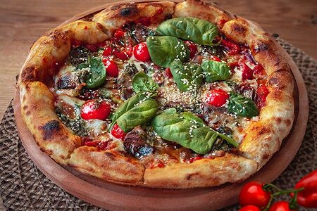 Пицца с говяжьей щечкой