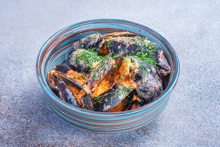 Мидии в сливочном соусе