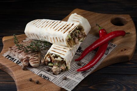 Шаурма с говядиной классика