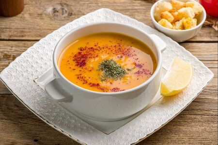 Суп-пюре из чечевицы