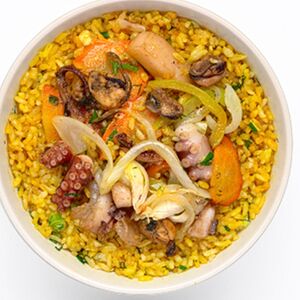 Wok Рис с морским коктейлем №3