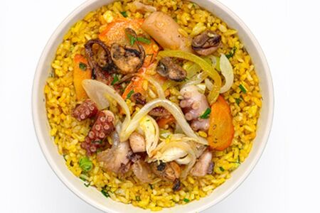 Wok Рис с морским коктейлем №3