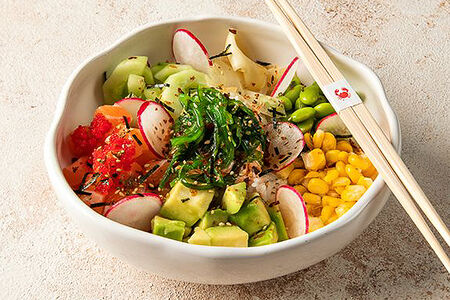 Поке с лососем