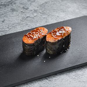 Запеченные суши с креветкой