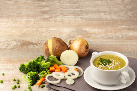 Брокколи суп-пюре постный