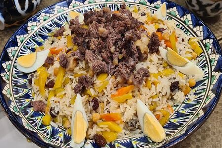 Плов праздничный из говядины