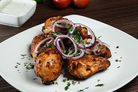 Шашлык из курицы голень, крылышки