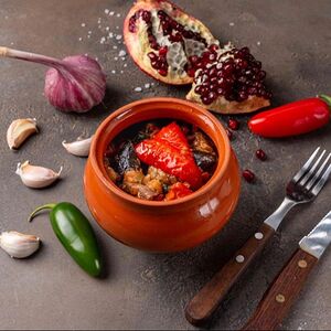 Чанахи из баранины с овощами