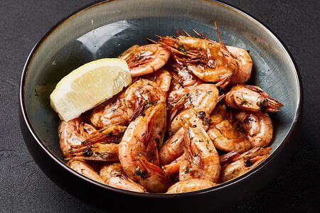 Креветки жареные