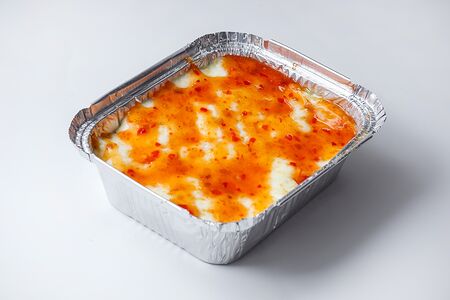 Рисовая лазанья с курочкой свит чили