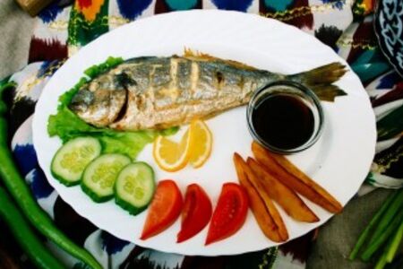 Дорадо на гриле