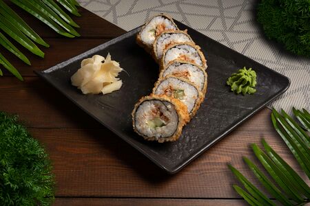 Унаги-темпура ролл