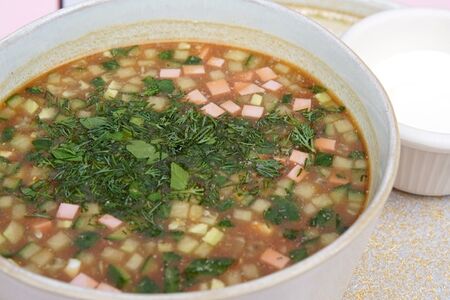 Окрошка на квасе