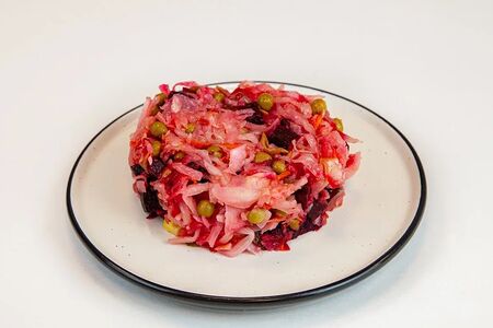 Винегрет с зеленым горошком