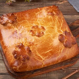 Пирог с брынзой и овощами