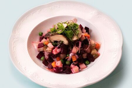 Винегрет с груздями