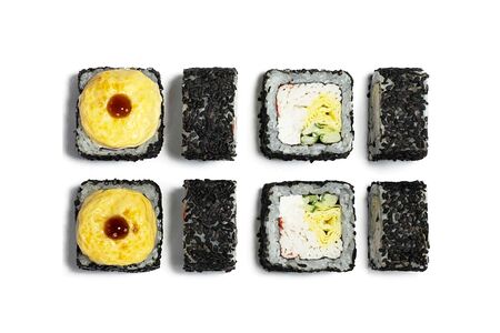 Запечённый ролл Магма с крабом