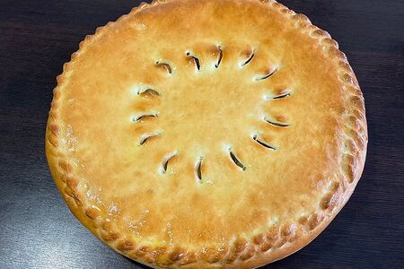 Русский пирог с картофелем и грибами