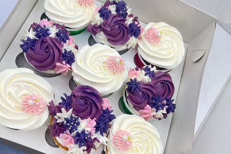 Набор кап-кейков Цветочный 9 штук