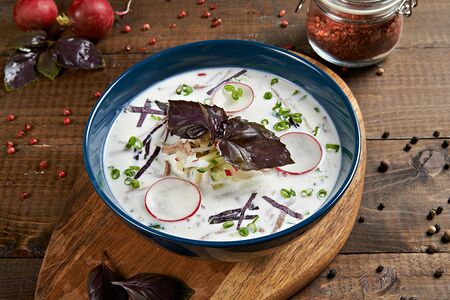 Окрошка на кефире Халяль