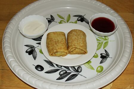 Блины с мясом