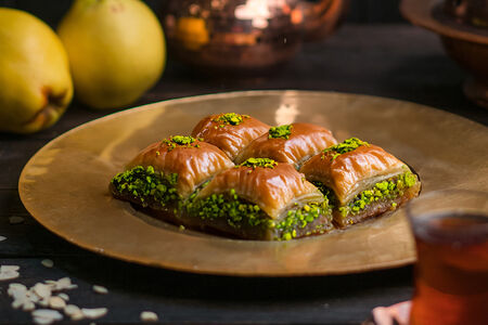 Турецкая баклава с фисташками