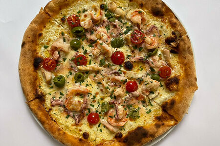 Пицца с морепродуктами