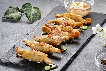 Гедза с креветкой и свининой