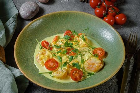 Королевские креветки на углях