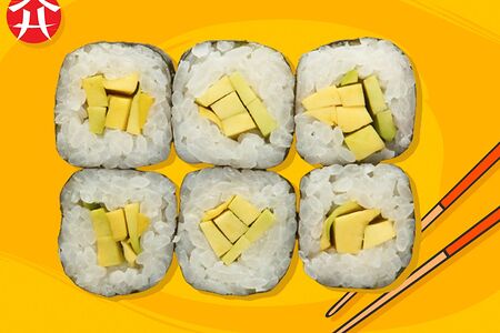 Маки ролл с авокадо