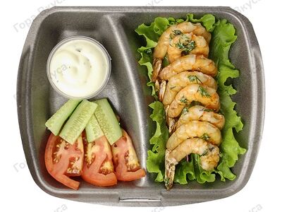 Креветки тигровые на мангале