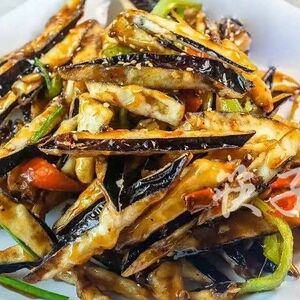 Жареный баклажан в соевом соусе №11