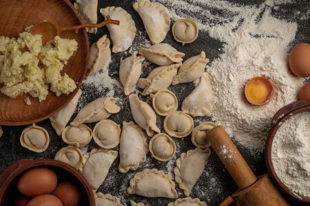 Пельмени cвинo-говяжьи