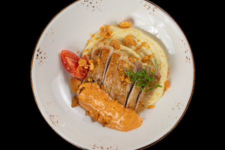 Куриное филе с картофельным пюре