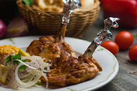 Куриные бедра на мангале