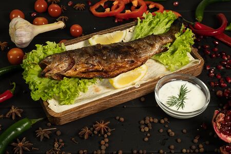 Форель на углях