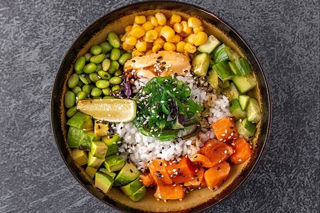 Поке с лососем